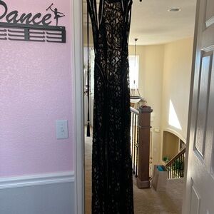 Black Lace Maxi Dress